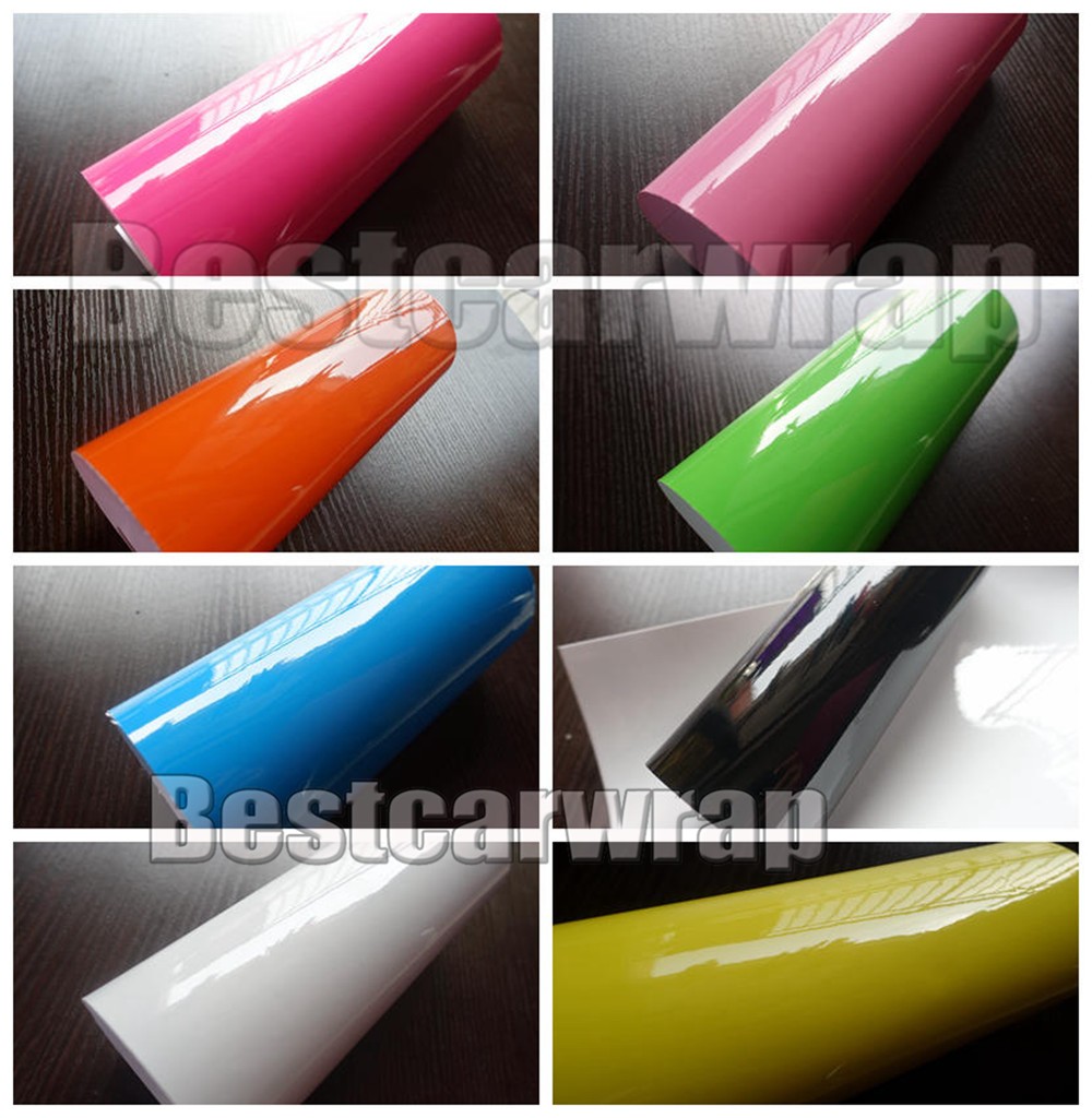 High Glossy 3 layers car wrapping film 14 colors (2)