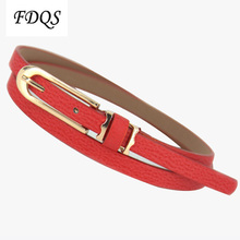 Free shipping 2014 new ladies fashion Thin belt female decoration mixed pigskin thin belt women small