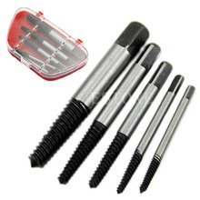 Free Shipping 5pc Damaged Screw Extractor Out Remover Set Bolt Stud Tool Kit 3mm- 19mm New