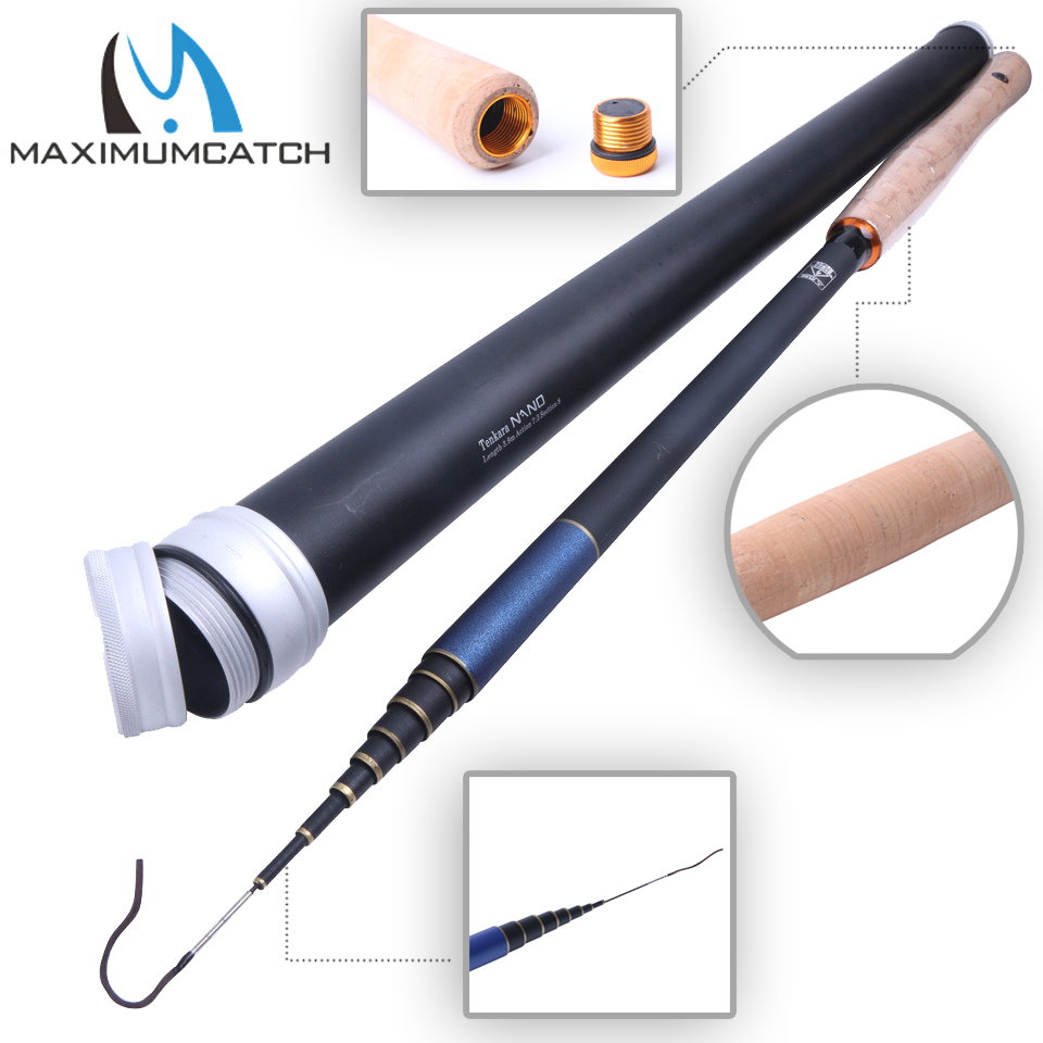 Maximumcatch Nano Japanese Carbon Fiber Fly Fishing Rod 13FT 7:3 Action 9Segments Fishing Tackle Tenkara Fly Rod