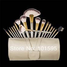 New 18pcs Cosmetic Brush Set 18 PCS golden Makeup Brushes Kit Foundation Eyeshadow Brush Set With