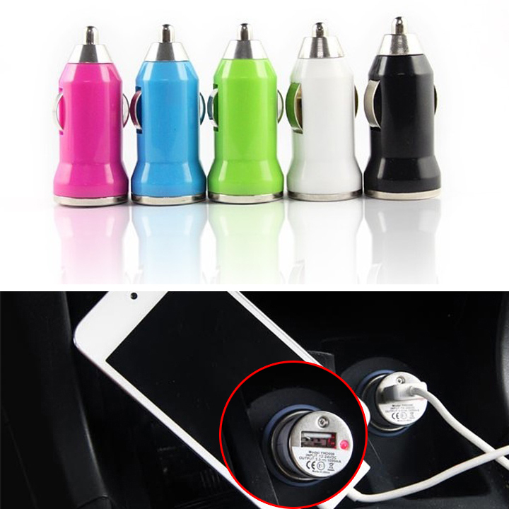 High quality USB car charger head adapter cigarette lighter adapter suitable for iphone samsung xiaomi lenovo