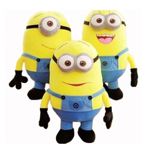 18CM 3 Styles Soft Stuffed Baby Toy Despicable Me Movie Minions Birthday Gift for Child Christmas Gift P0006