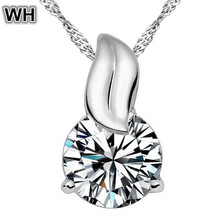 TOP 925-sterling-silver Big Crystal Beads Cubic Zirconia Pendants Long Statement Necklaces Charm Luxury Weeding Jewelry PN33