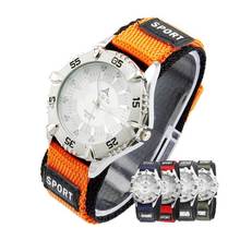 Women Fashion Sports Watch Women&Men Cycling Running Climbing Fitness Hiking Sports Quartz Wristwatch Colorful V5 Nylon Strap