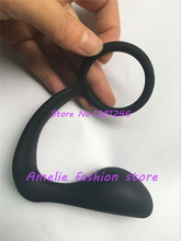Fantasy Silicone Male Prostate Stimulation Massager Cock Ring & Butt Plug Anal Sex Toys for Men, Erotic Adult Sex Toys
