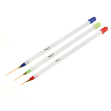 3pcs Nail Art Design DIY Drawing Painting Striping Nail Gel Pen Nail Art Brushes Set Dotting