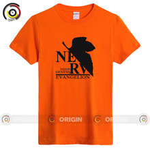 EVA Neon Genesis Evangelion man’s basic printing Tshirts summer ONeck cotton Europe plus size colored gift tshirt quick shipping