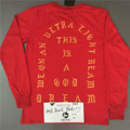 Long sleeve Tee Brand Clothing New Arrival Swag Men clothing Kanye West I Feel Like Pablo