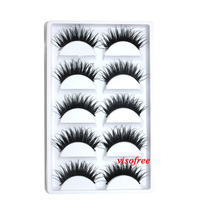 5 Pairs Natural Thick Soft False Eyelashes Long Handmade Eye Lashes Extension Tools Beauty Makeup