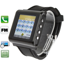 AK812 Watch Mobile Phone with Button FM Bluetooth Touch Screen Mobile Phone Single SIM Card, GSM Network