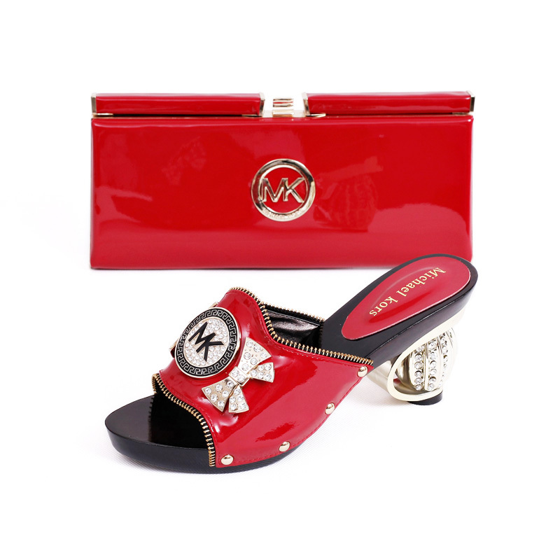 Size 38 42 Excellent Italian Shoes With Matching Bags African Women Shoes and Bags Set in