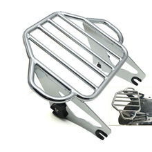 Detachable Two Up Tour Pak Mounting Luggage Rack for Touring 2009-2016 equipped with a 4-Point Docking Hardware Kits