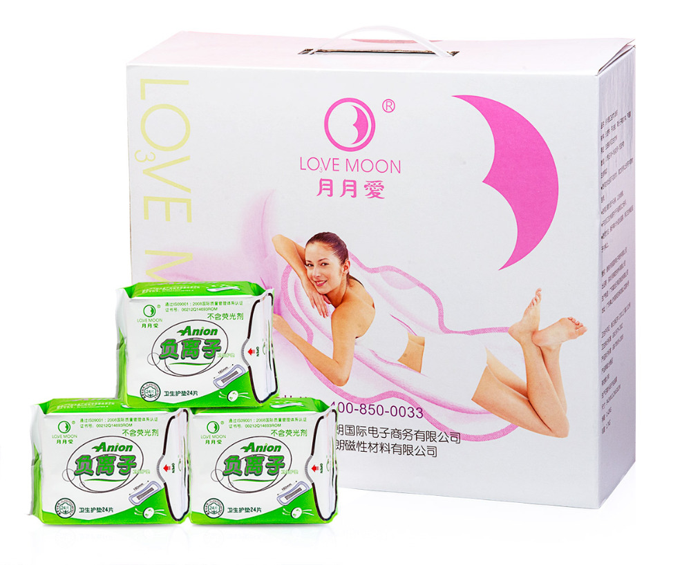 Description Picture 3 of item10 Packs Anion  Love Moon Sanitary Pads 100% Cotton Anion Pads Anion Strip Panty Liner Feminine Hygiene Product