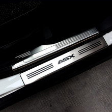 High Qualtiy 8pcs lot Stainless steel scuff plate door sill strip car pedal welcome pedal for
