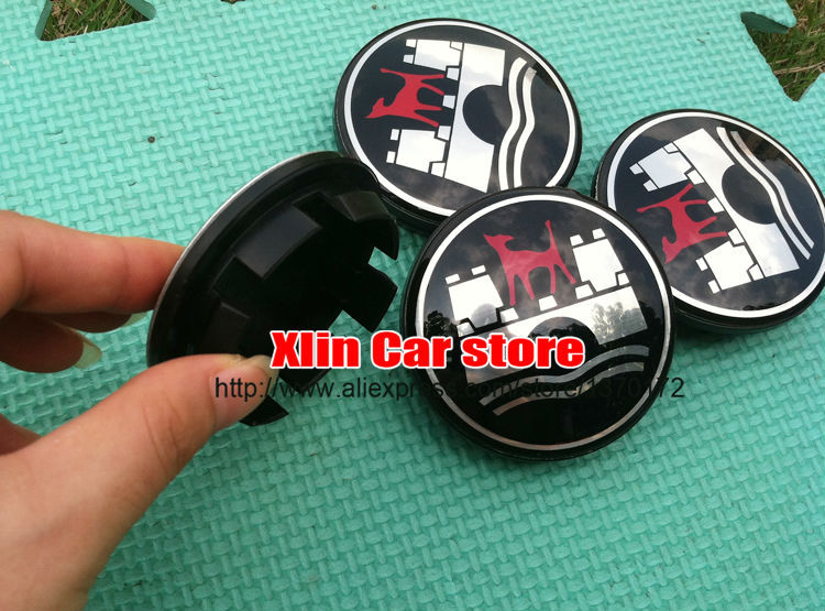 65mm VW Wolfsburg Car Emblem Wheel Center Hub Caps Wheel Dust Proof