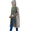 Long Raincoat EVA Thick Rainwear Universal Rain Coat Waterproof Poncho Hiking Tour Raincoat Hooded Rain Coat