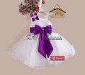 Wholesale New Flower Girl Dress Sleeveless with Big Bowknot 1 4 Years Baby Girls Pageant Dress