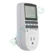 Us Plug Digital Lcd Display Programmable Timer Switch 24h 7 Day 15a 110v Lcd Display Timer