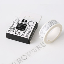 1Box New 10 Meter Creative Graffiti Letters Washi Tape Adhesive Tape DIY Scrapbooking Sticker Label Masking Tape H1175