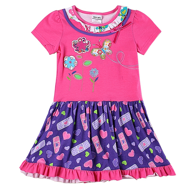 summer style children clothing girl dress flowers embroidery girls clothes new design kids clothes girls casual dresses H5953D