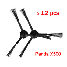 12 pcs(6 set)3-arm side brush Replacement For panda X500 ECOVACS CR120 vacuum cleaner accessories