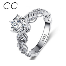 925 sterling silver rings for women Wedding Engagement ring Diamant Bague argent anillos mujer vintage jewelry MSR097