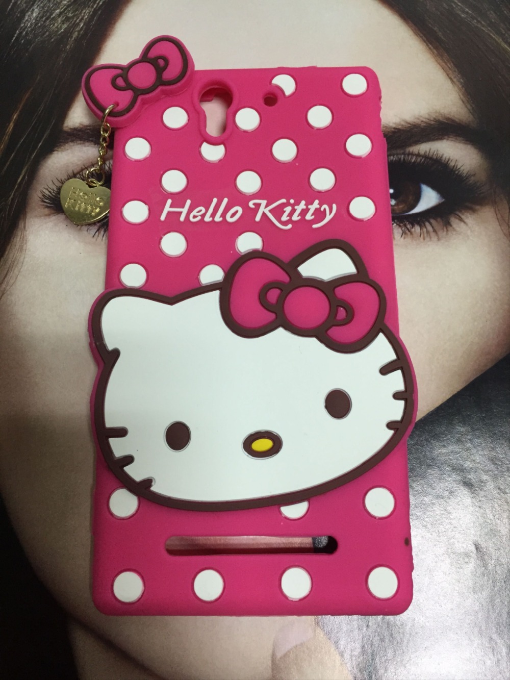 Cute Cartoon for xperia Sony C3 S55t Case Sulleytigercathello kitty Silicon Soft rubber phone case cover,10PCS