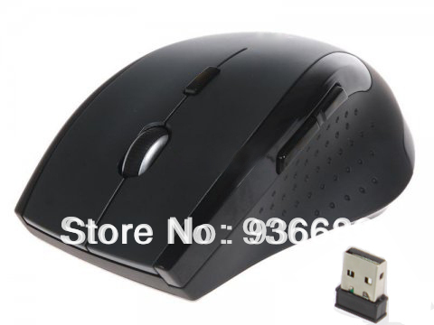 Гаджет  Black  2013 new  popular 2.4G  wireless gaming gift  mouse for computer laptop  android tv  with nano usb receive  free shipping None Компьютер & сеть