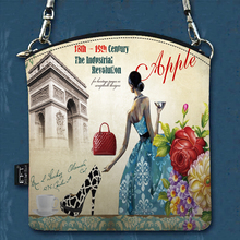 17 Patterns Women Small Fasion Canvas Vintage Messenger Bag Shoulder Animal Printing Bag