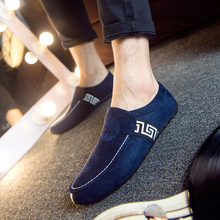 Men shoes leather suede casual Driving shoes moccasins Trendy Men’s loafers Slip-on vintage british Style Zapatos Hombre F0185