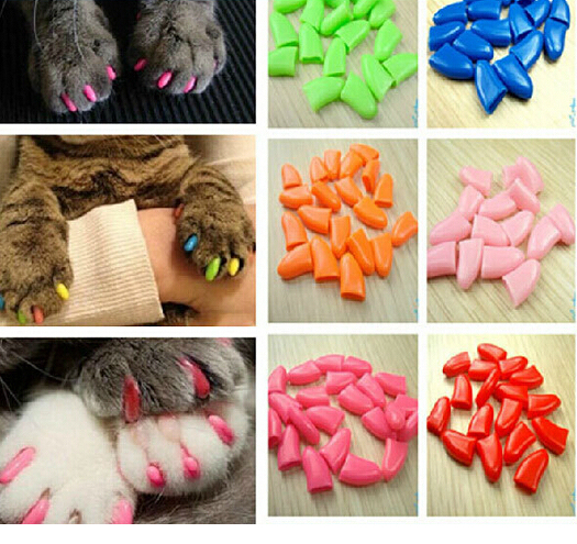 Colorful Pet Nail Sets Cat Armor Products dog nail sets catlike sets the cat claw set