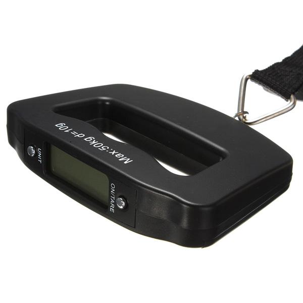 Durable Pocket Portable 50kg 10g LCD Digital Electronic Hand Held Hook Belt Luggage Hanging Scale Backlight