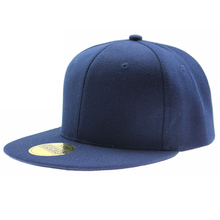 Adjustable Men Women Baseball Cap Solid Hip Hop Snapback Flat Peak Hat Visor