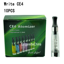 10pcs Electronic cigarette ego ce4 1 6ml vaporizer clearomizer e cigarette ego ce4 atomizer green box