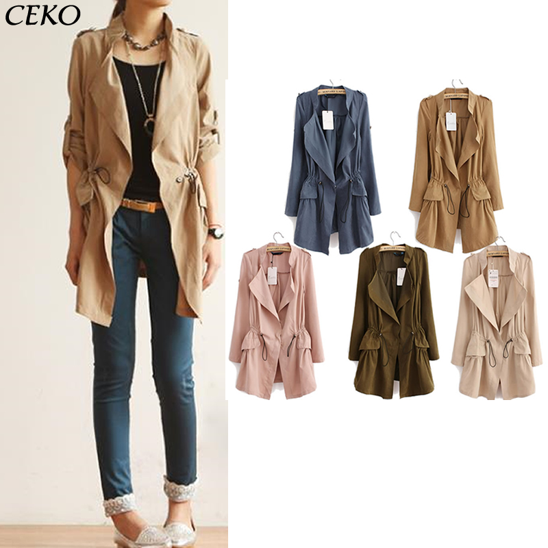 Baju Musim Gugur - 2015 Trench Coat For Autumn Korean Fashion baju musim gugur 2015 trench coat for autumn korean fashion