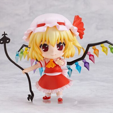 NEW hot 10cm Q version TouHou Project Flandre Scarlet movable action figure toys collection christmas toy doll with box