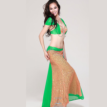 Belly dance sexy single skirt slim hip set performance wear