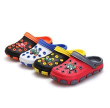 Kids Summer Sandals Slippers GIrl&Boy Children Cartoon Frog Croc Hole Shoes Wear Non-slip Baby Sandals Garden House Shoes