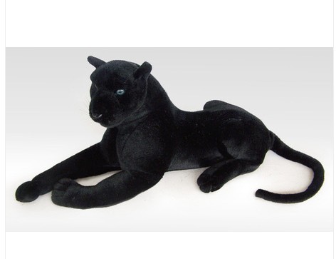 stuffed animal 105cm plush lying black leopard toy panther doll great gift free shipping w085