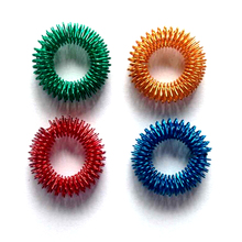 50Pcs 1 Set Colorful Fingers Toes Massage Ring Acupuncture Ring Health Care Body Massage 5 colors