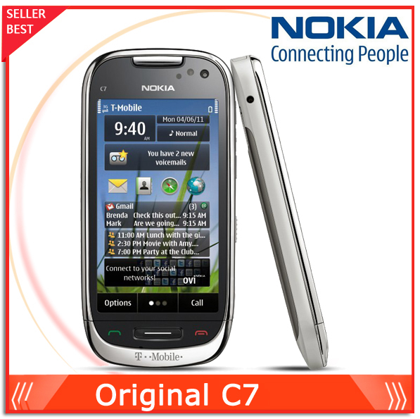 C7  Nokia C7 GSM 3 G wi-fi GPS Bluetooth NFC 8 mp   3,5 '' 