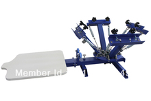 FAST and FREE shipping! 4 color 1 station silk screen printing machine t-shirt printer press equipment carousel