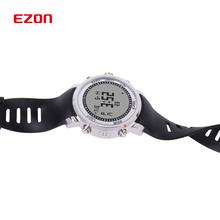Fashion EZON Digital Watch Men Outdoor Sports Hiking Mountaineering Climbing Watches 50M Waterproof Altimeter Compass Barometer