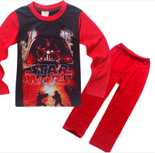 STAR WARS 3 To 11Years Children Boys Pajamas Sleepwear Clothes Sets Long Sleeve Cotton Kids Boys Clothing Suits Clothes Sets