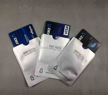 100pcs lot Anti Scan RFID Blocking Sleeve for Credit Card Secure rfid protection free shipping