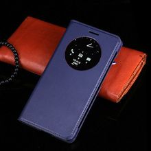 New Ultra Slim Fashion Quick Circle Smart View Window Flip Cover Mobile Phone Bag Case For ASUS Zenfone 5 A500KL A500CG A501CG