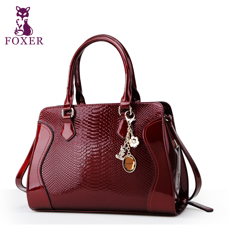 2014 Christmas FOXER New arrival women genuine leather bags handbags women famous brand ladies tote bag bolsas femininas