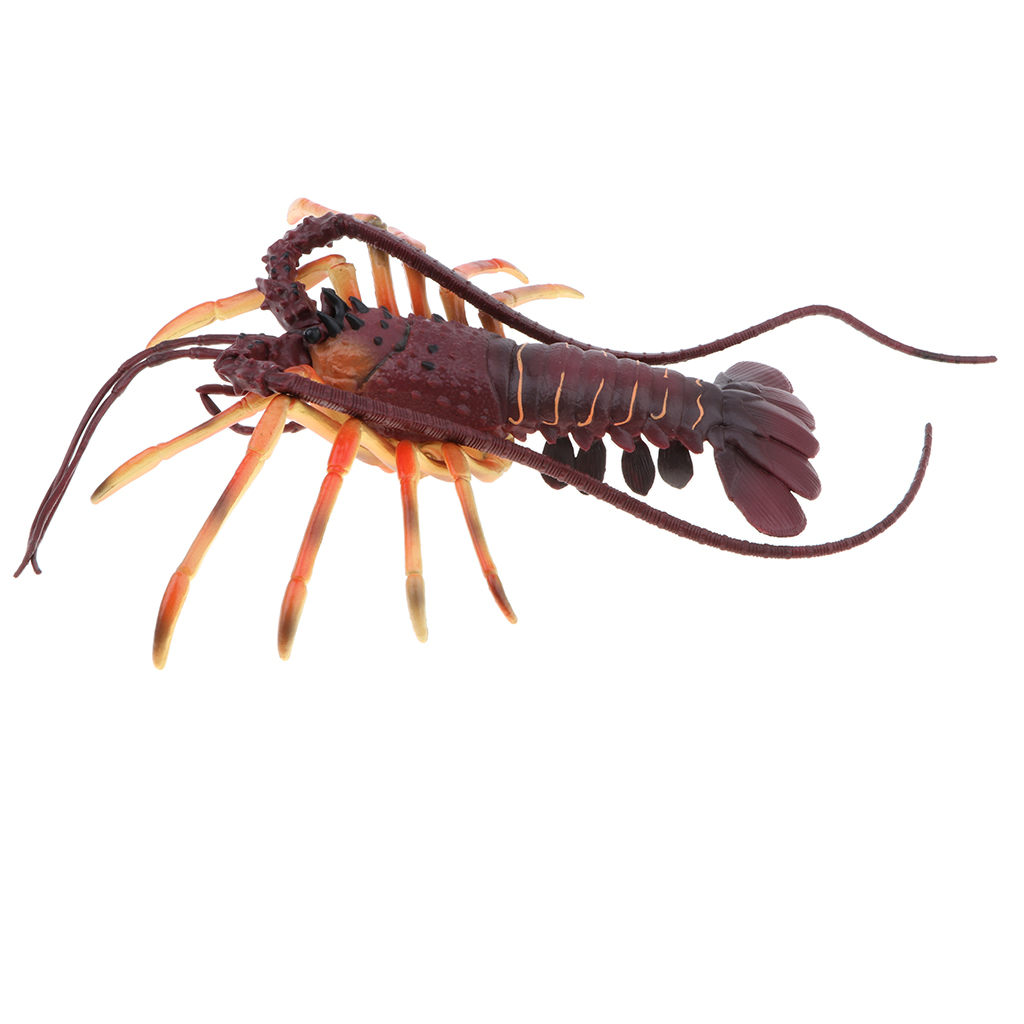 Plastic Ocean Animal Model Figurine Kids Toy Gift Home Decor Spiny Lobsters 