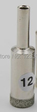Free shipping of electroplated diamond super thin wall hole saw 12 52 20mm for processing jade